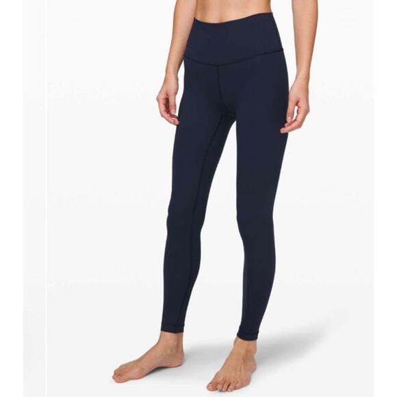Lululemon Wunder Under High-Rise Tight 28" *Brushed Full-On Luxtreme True Navy 8 - Picture 1 of 10